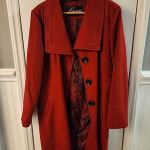 Guess red XL coat